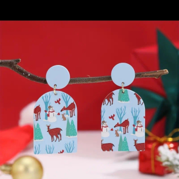 ** BRAND NEW BEAUTIFUL CHRISTMAS EARRINGS - Picture 2 of 3